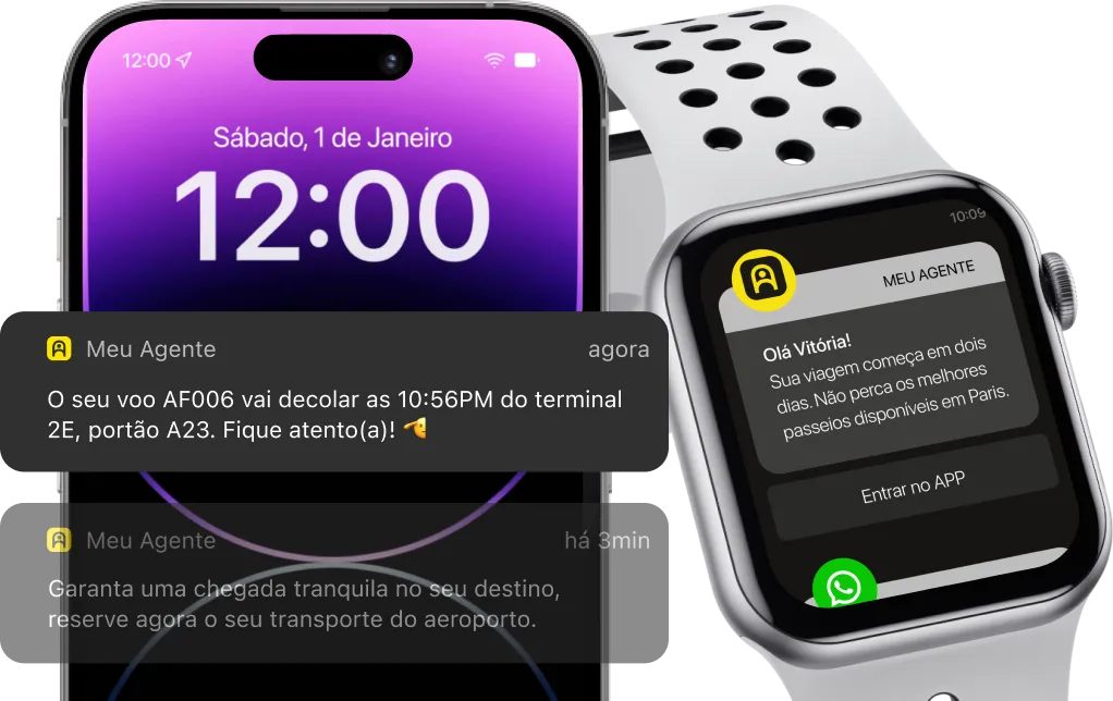 App Meu Agente — notificações contextuais inteligentes