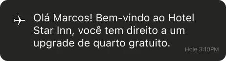 Notificação de check-in disponível